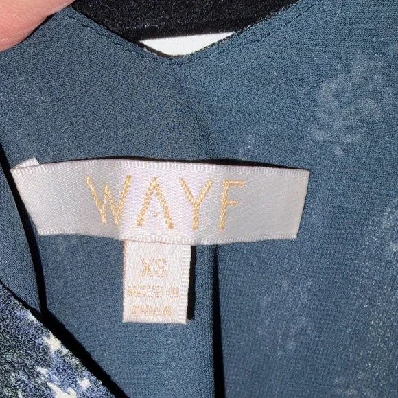 Wayf Elegant Blue and Black Dress - Picture 2 of 9